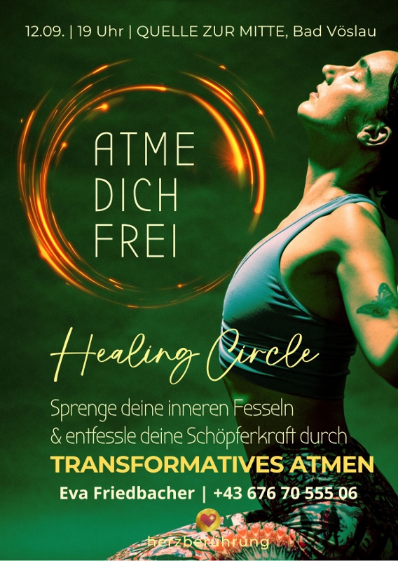 Flyer: Healing circle - Atme Dich frei