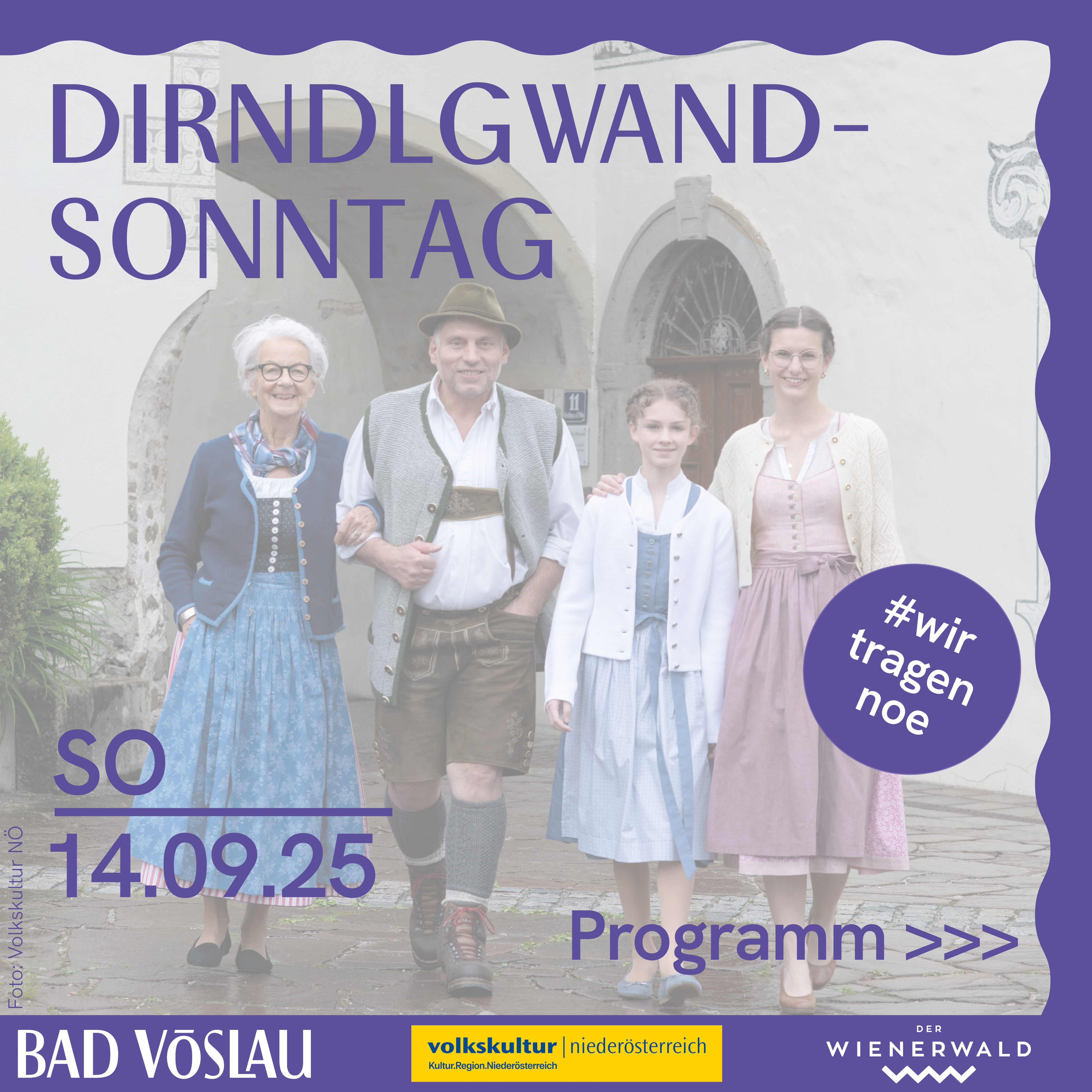 Flyer: Dirndlgwandsonntag Bad Vöslau